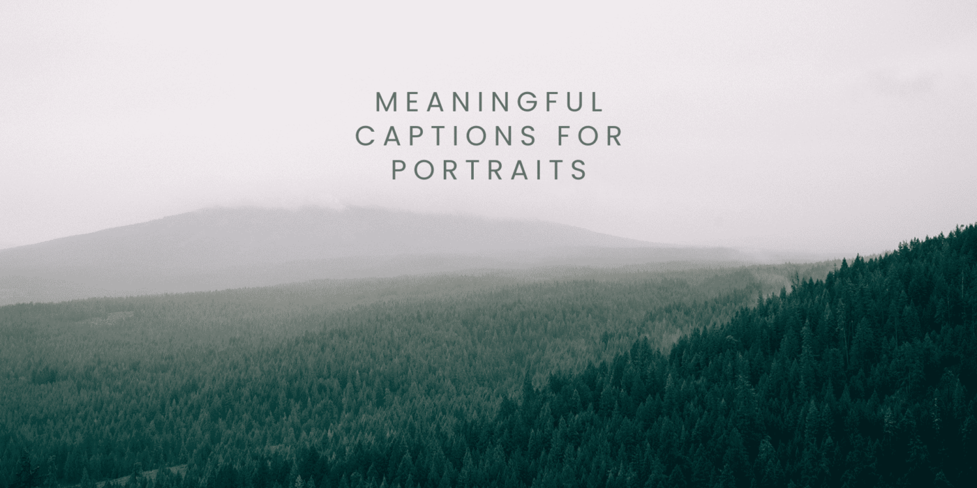 Meaningful Captions for Portraits