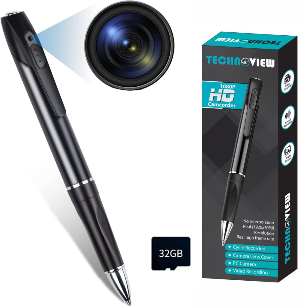 TECHNOVIEW 32GB Spy Camera Pen